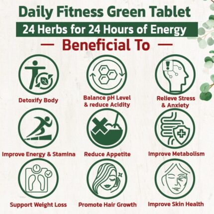 Daily Health Supplements – General Health 137 Daily health supplement manufacturer – Herbal Hills daily fitness green tablet