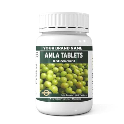 Amla supplement tablets made by Herbal Hills