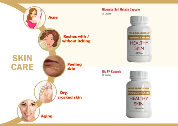 Skin category ghee capsule bottles ready for private label artwork