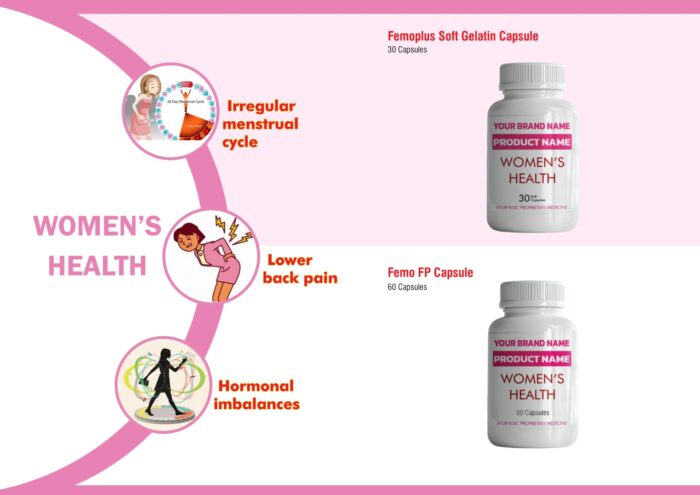 Women's wellness ghee capsule bottles awaiting private label artwork