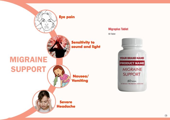 Migraine Support Ayurvedic Medicine Catalogue 5 Migraplus Tablet in the migraine support catalogue