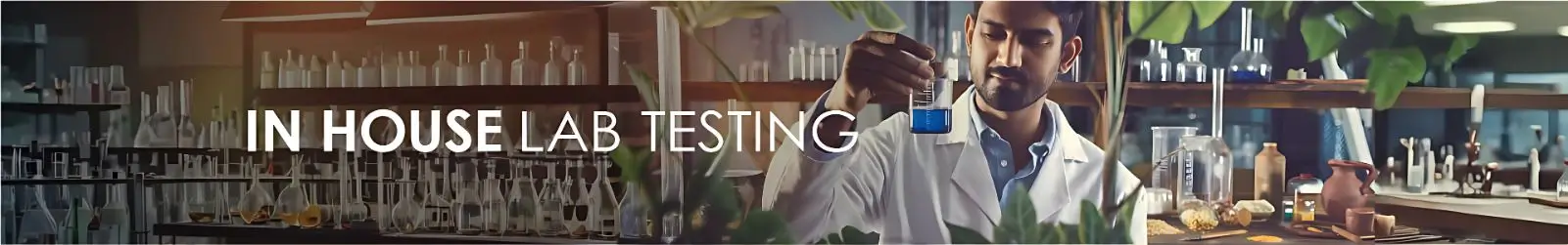 In-house lab testing equipment