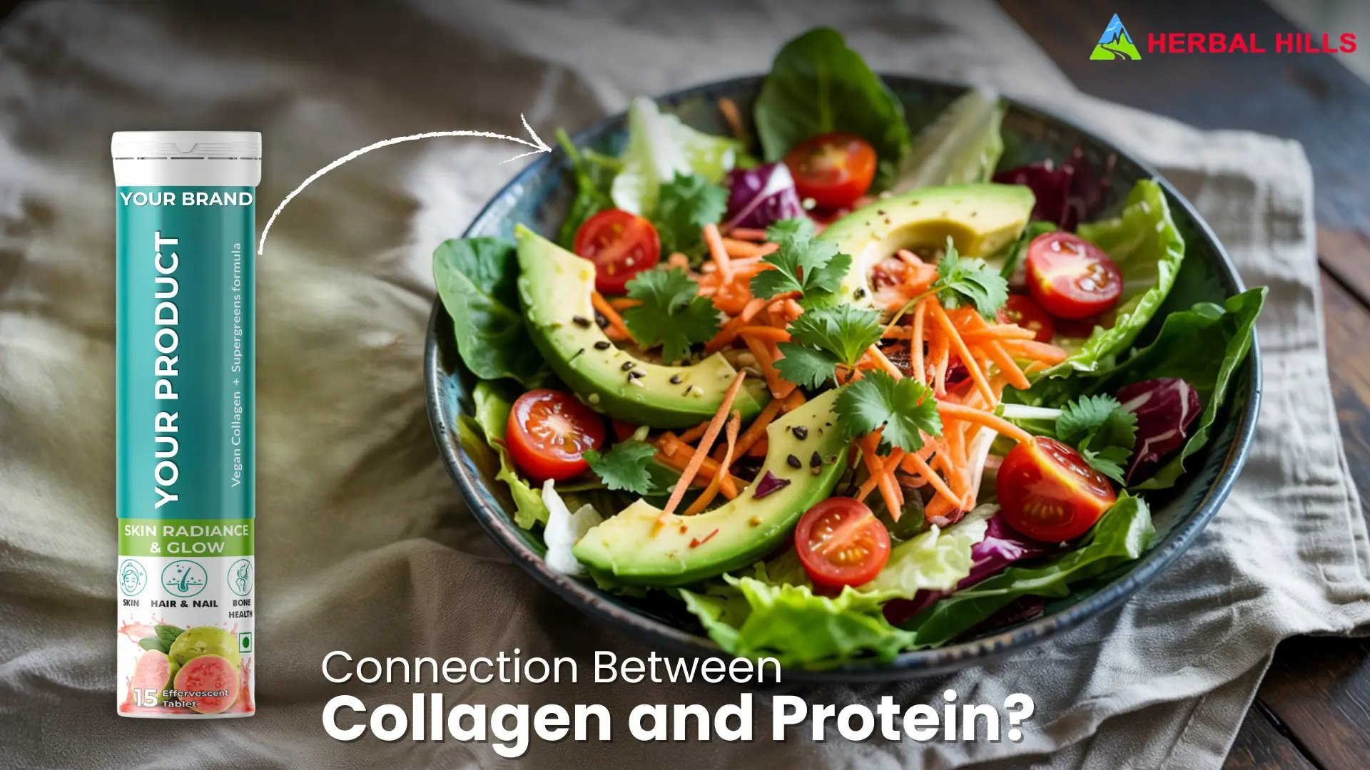 Collagen and Protein: The Secret to Natural Beauty and Strength | Powered by Herbal Hills