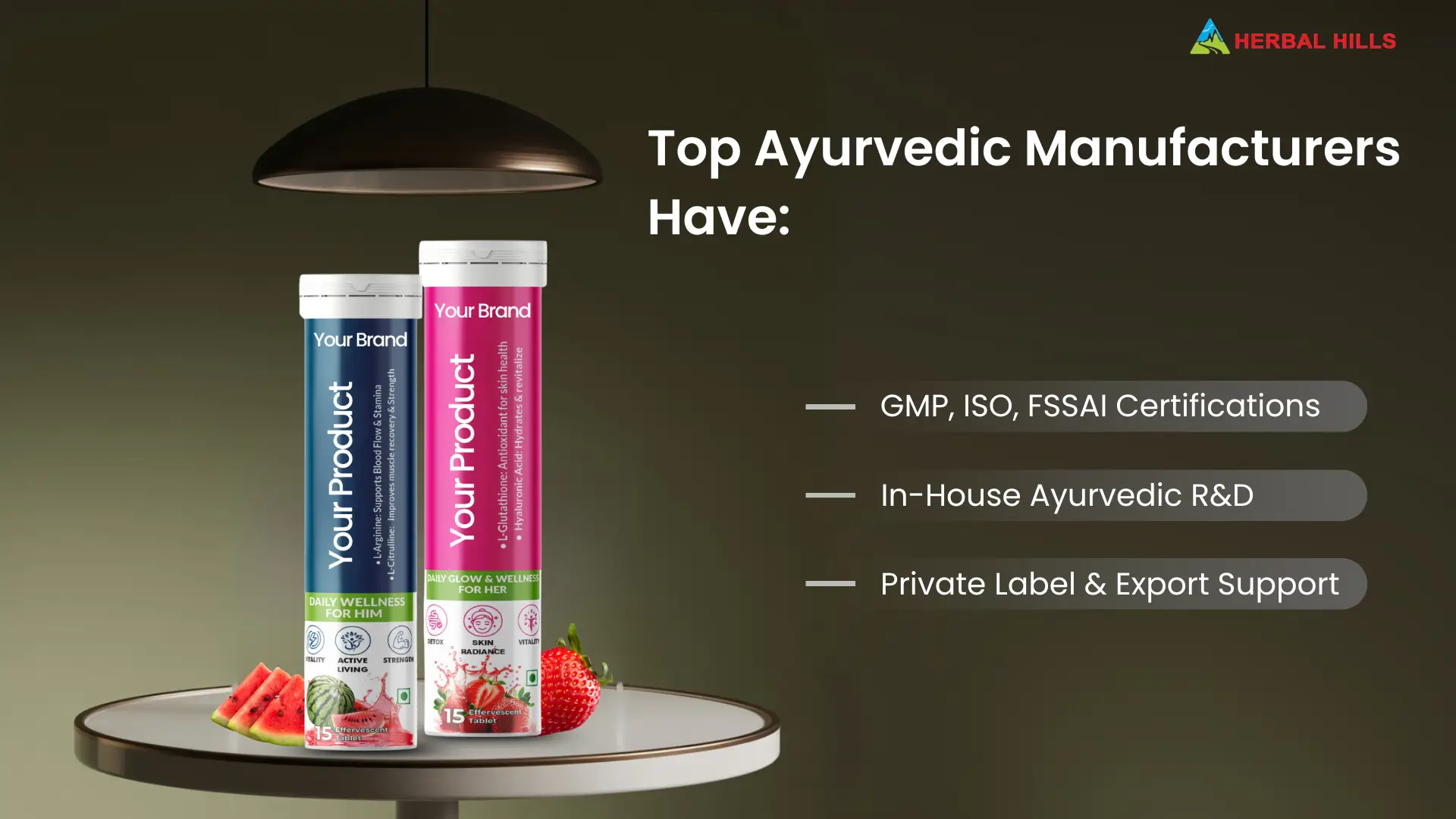 What makes Herbal Hills Wellness a best choice for private label manufacturing?