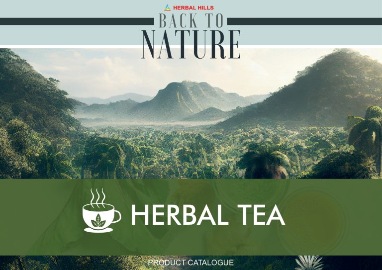 Back to Nature cover of the Herbal Hills herbal tea catalogue