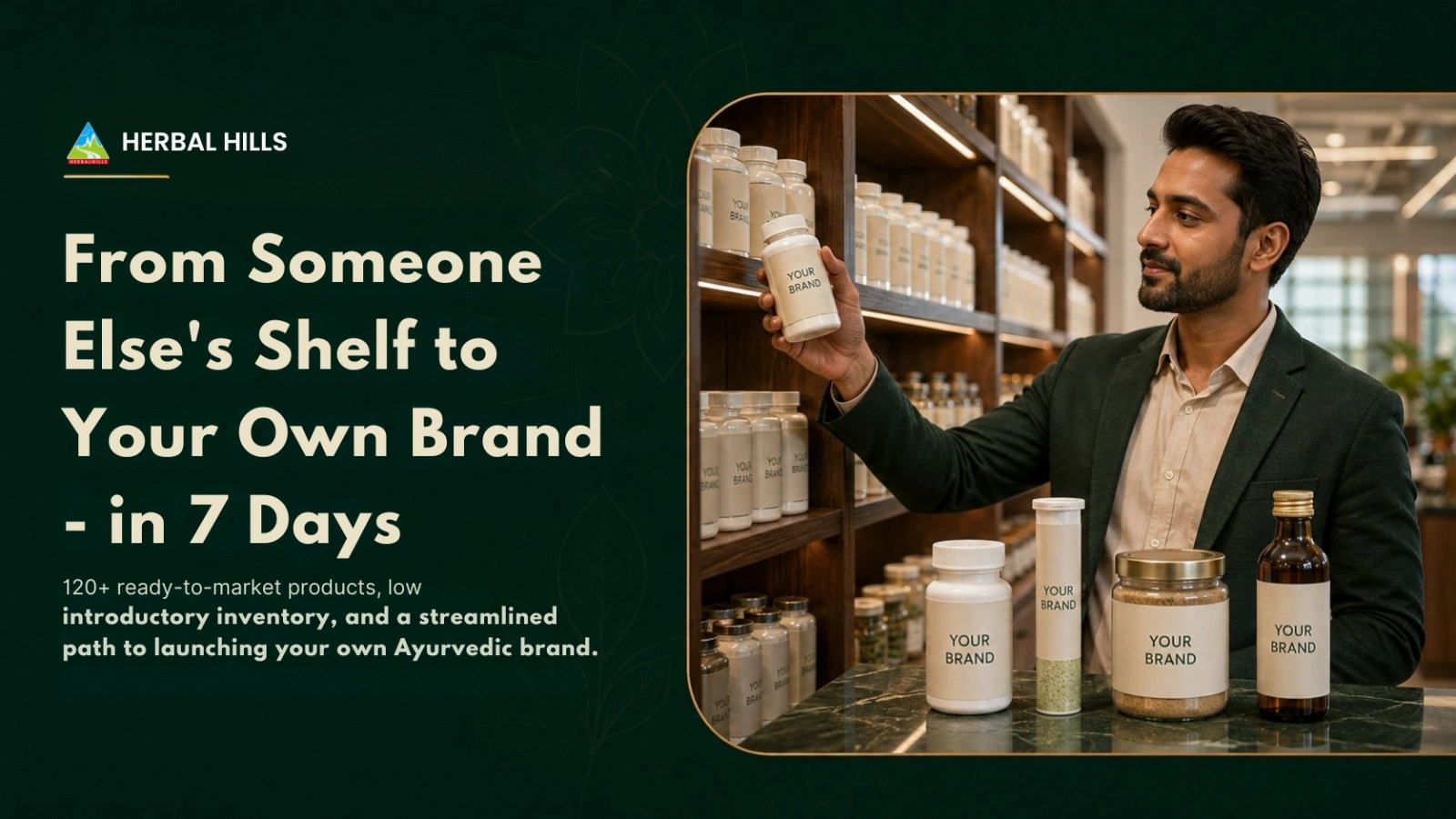 Why Sell Other Brands When You Can Launch Your Own Ayurvedic Brand in Just 7 Working Days? 3 Launch your own Ayurvedic brand in about 7 working days with QuickLabel by Herbal Hills